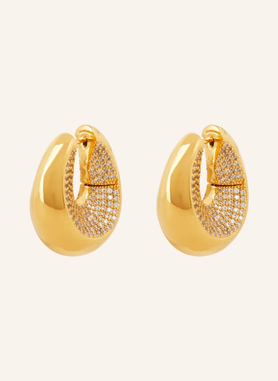 ZIMMERMANN Creole earrings CARVED PAVE GOLD