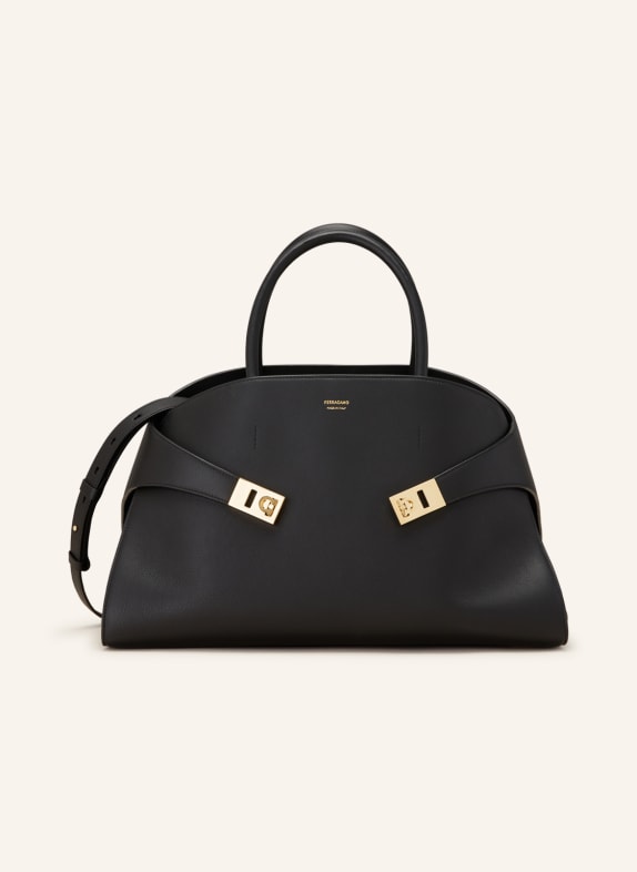 FERRAGAMO Handtasche HUG SCHWARZ