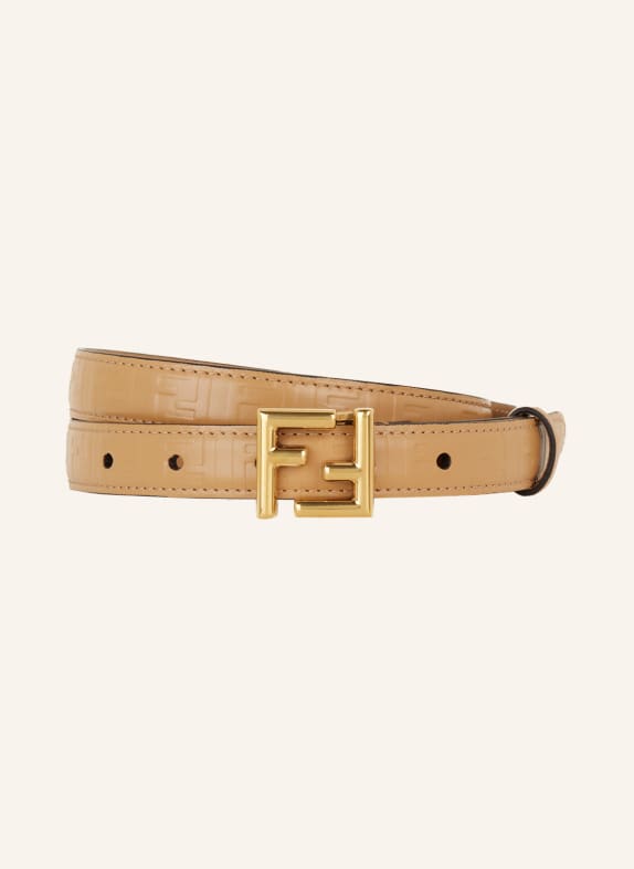 FENDI Leather belt CAMEL
