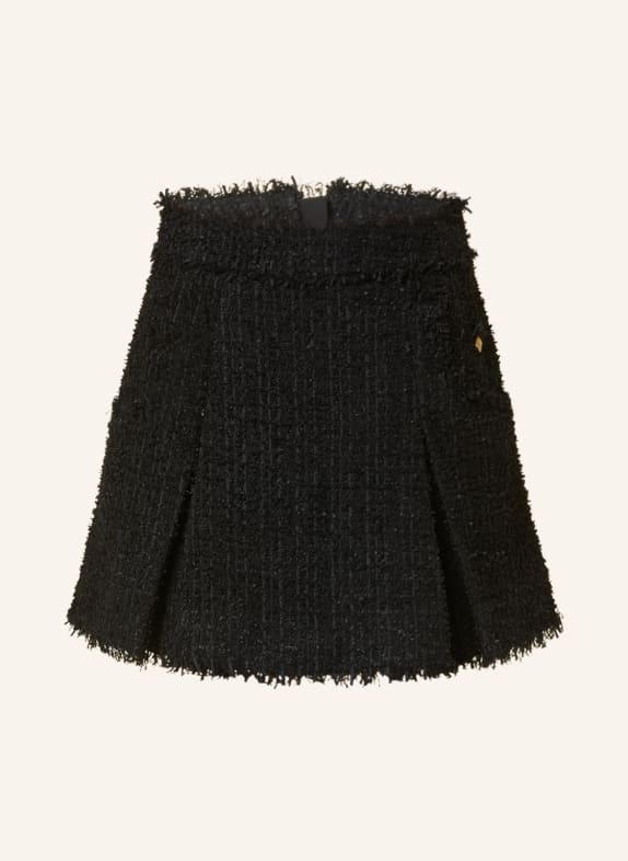 BALMAIN Tweed skirt BLACK