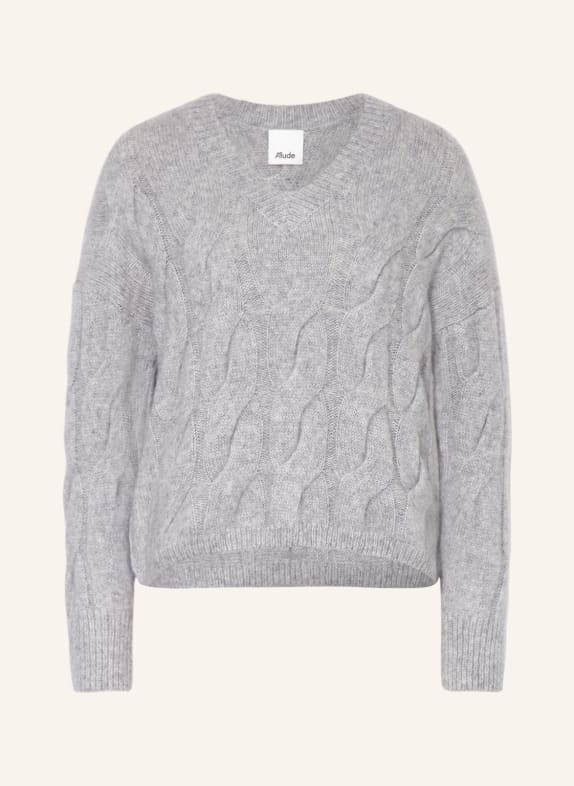 ALLUDE Cashmere-Pullover GRAU