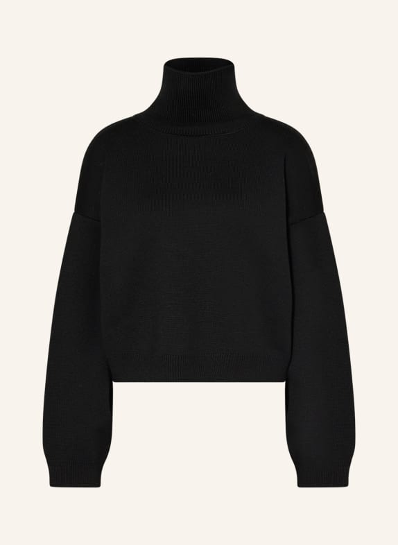 SoSUE Rollkragenpullover BLA aus Merinowolle SCHWARZ