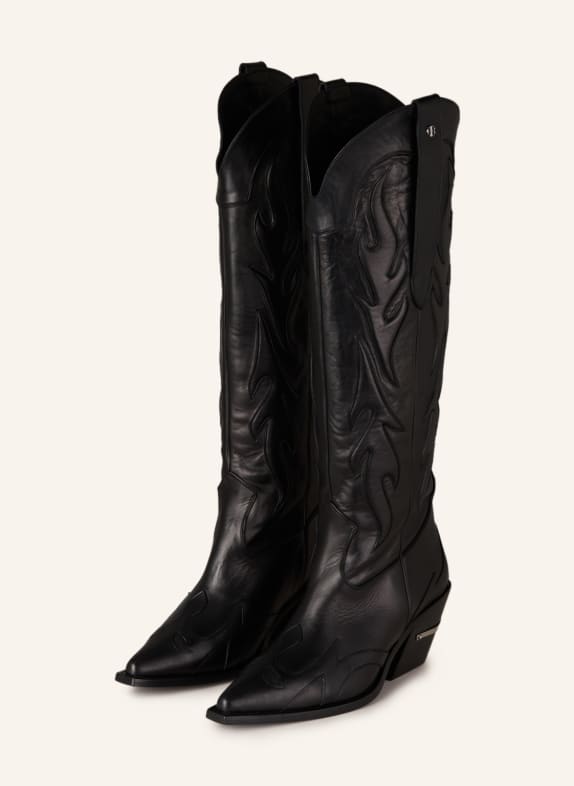 ANINE BING Cowboy Boots TANIA BLACK