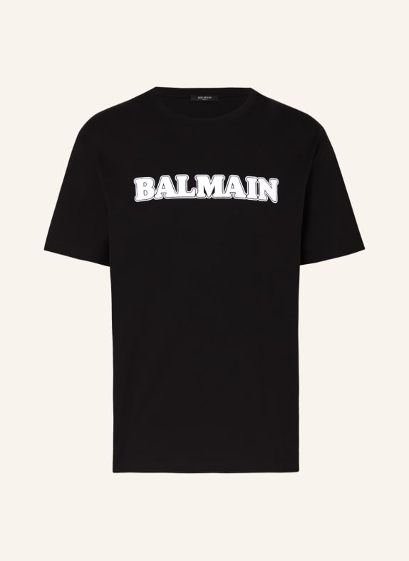 BALMAIN T-shirt CZARNY/ BIAŁY