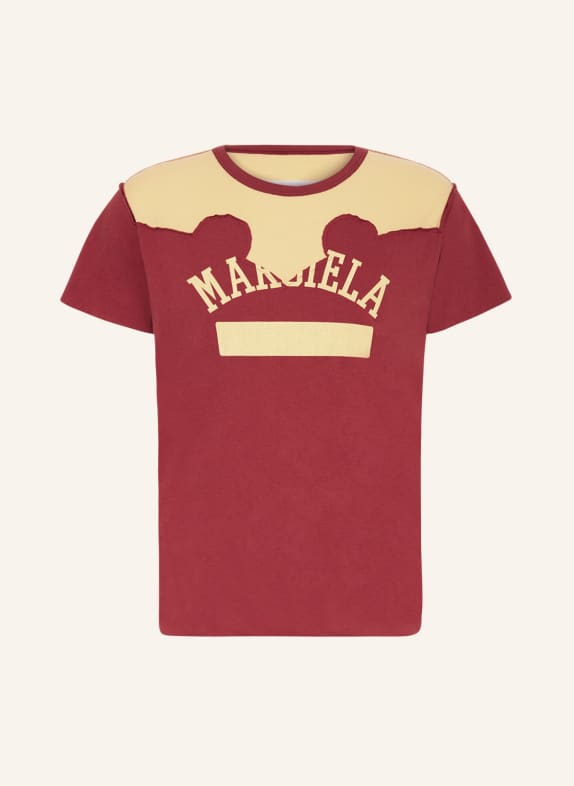 Maison Margiela T-Shirt DUNKELROT/ GELB