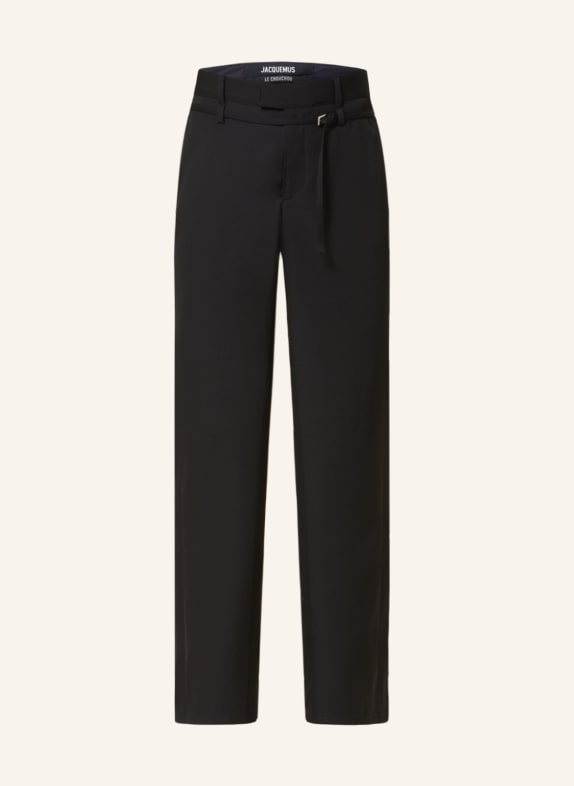 JACQUEMUS Suit trousers LE PANTALON PICCINNI regular fit BLACK