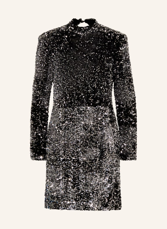 BOSS Dress DAILETTES with sequins BLACK/ SILVER