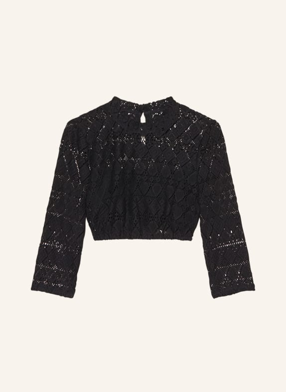 WALDORFF Dirndl blouse made of lace BLACK