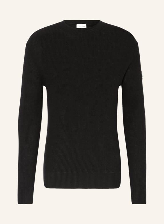 MONCLER Sweater with cashmere BLACK