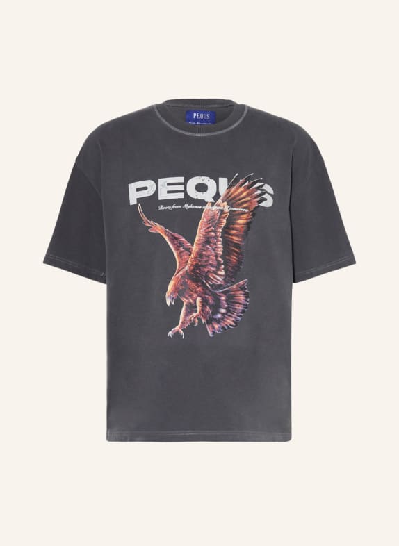 PEQUS T-Shirt GRAU/ HELLGRAU/ SCHWARZ