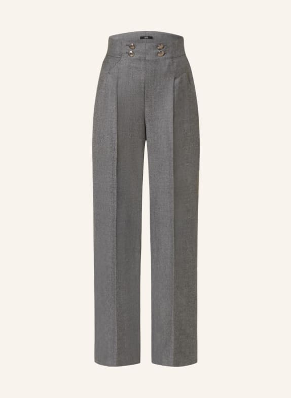 SLY 010 Wide leg trousers with glitter thread GRAY