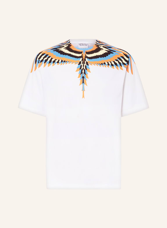 MARCELO BURLON T-shirt WHITE/ BLACK/ ORANGE