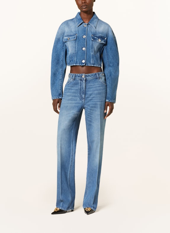 VERSACE Cropped denim jacket