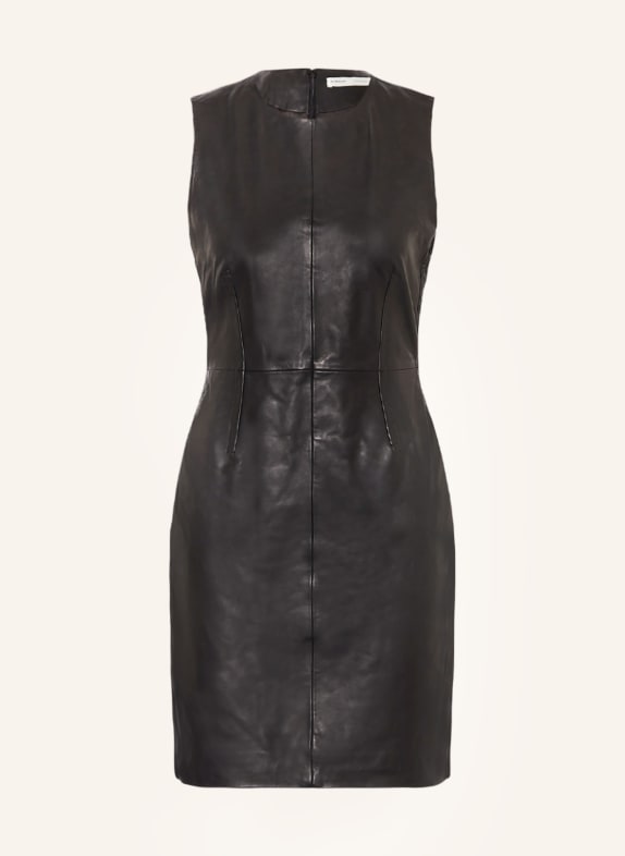 InWear Sheath dress ZANDERIW made of leather BLACK