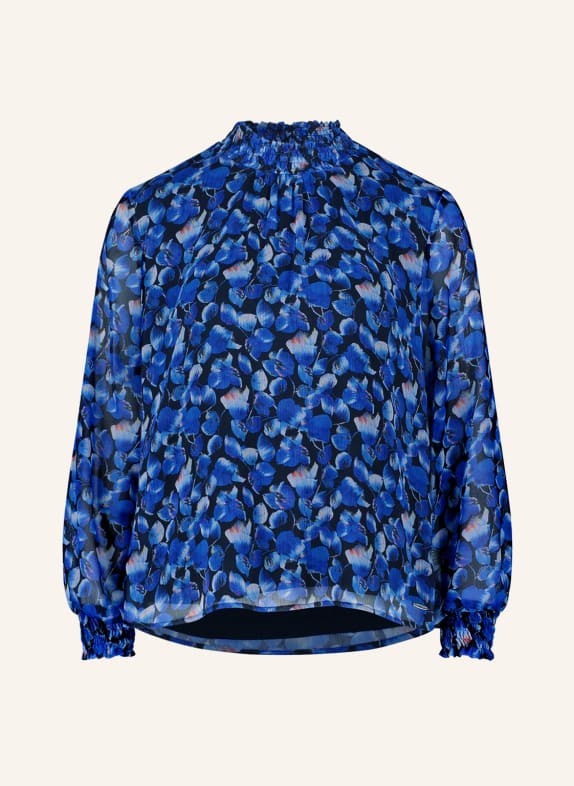 BETTY&CO Blusenshirt SCHWARZ/ DUNKELBLAU/ ROT