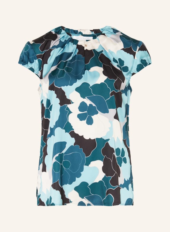 BETTY&CO Blusentop aus Satin MINT/ PETROL/ CREME