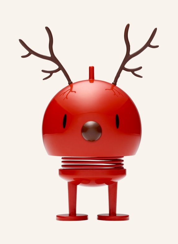 Hoptimist Dekofigur REINDEER BUMBLE MEDIUM ROT