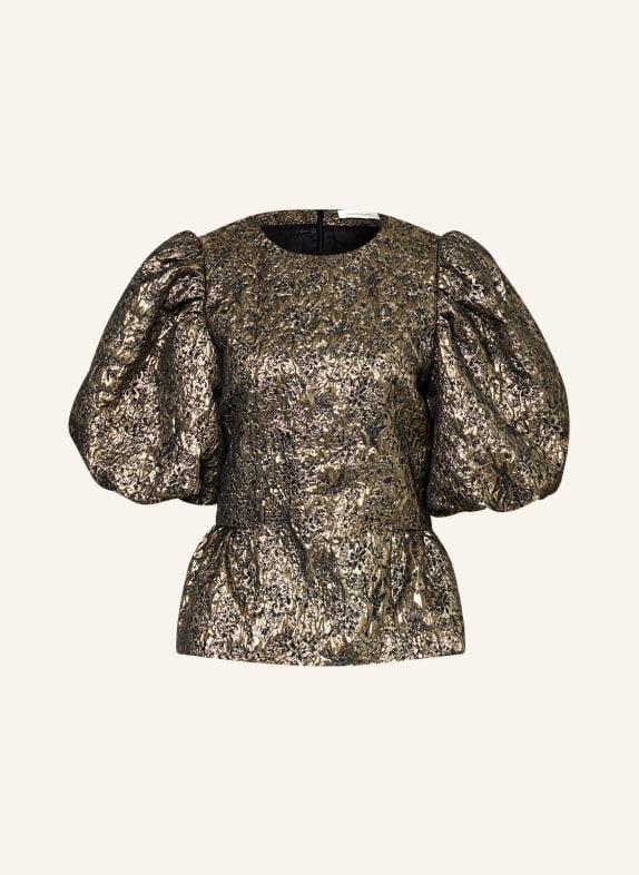 dea kudibal Blusenshirt THRIMINE aus Brokat GOLD/ SCHWARZ