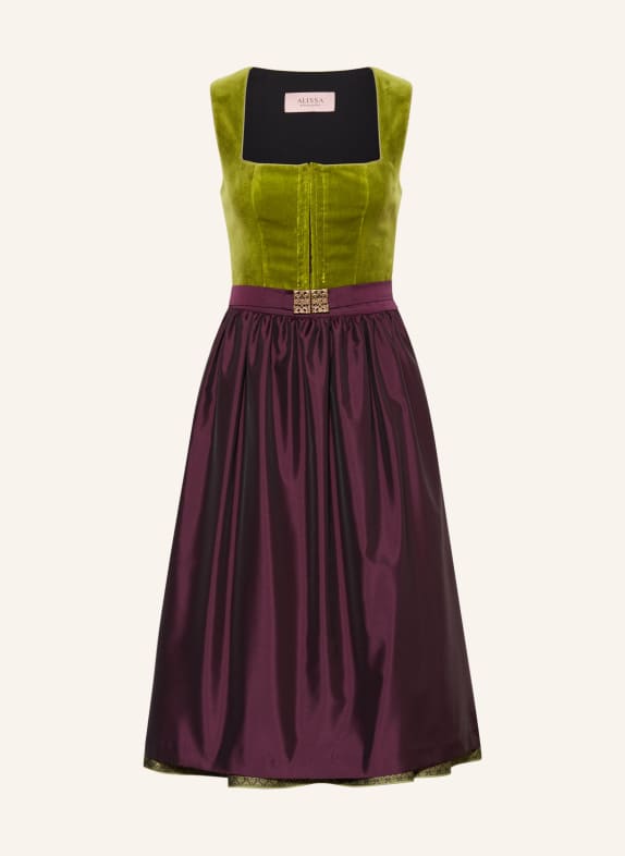 ALISSA BY KINGA MATHE Dirndl GREEN/ DARK RED