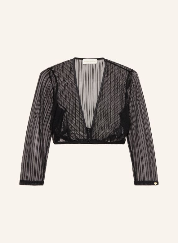 AlpenHERZ Dirndl blouse SUSAN with 3/4 sleeves BLACK