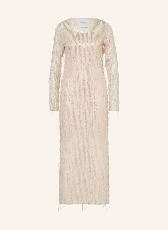 Herskind Dress CHRISTY with sequins NUDE/ SILVER