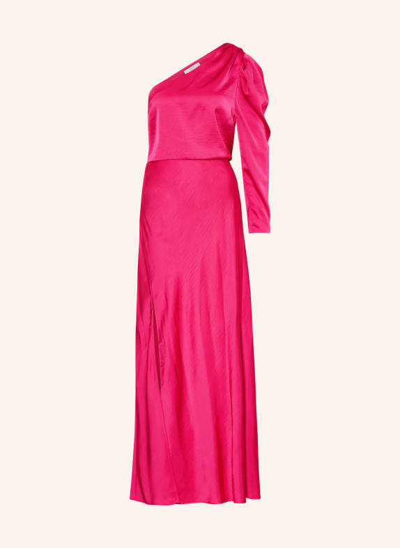 DANTE6 One-Shoulder-Kleid PENRITH aus Satin FUCHSIA