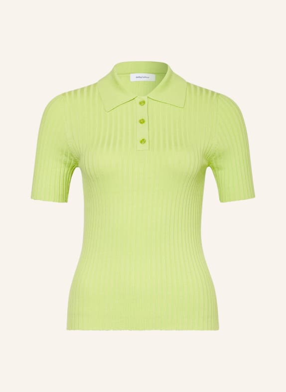 darling harbour Knitted polo shirt YELLOW/ LIGHT GREEN