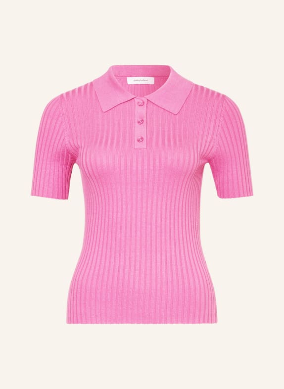 darling harbour Knitted polo shirt PINK