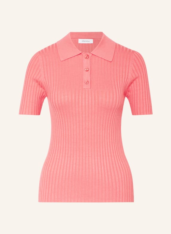 darling harbour Knitted polo shirt LIGHT RED