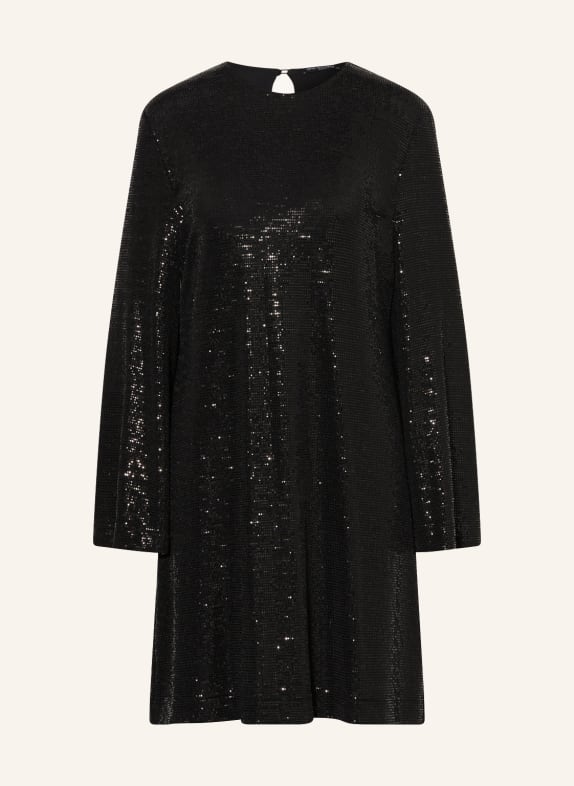 Ana Alcazar Dress with sequins BLACK