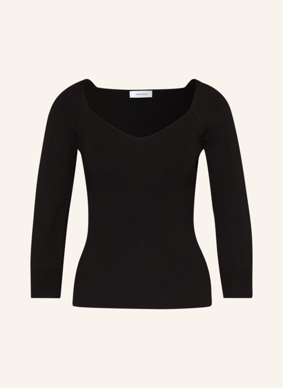 darling harbour Sweater with 3/4 sleeves BLACK