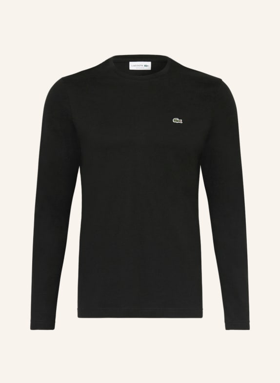 LACOSTE Longsleeve SCHWARZ