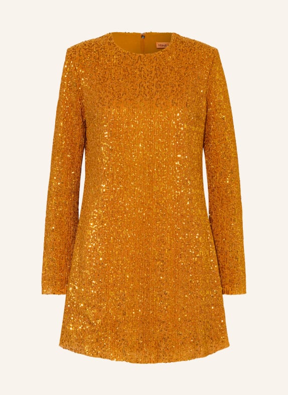 STINE GOYA Jersey dress ODIS with sequins and glitter thread GOLD