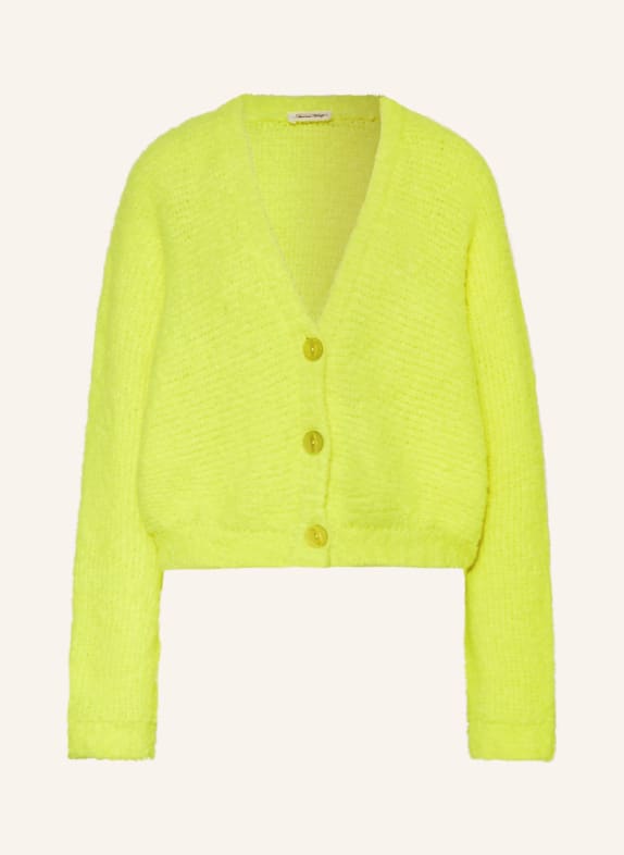 American Vintage Cardigan ZOLLY NEON YELLOW