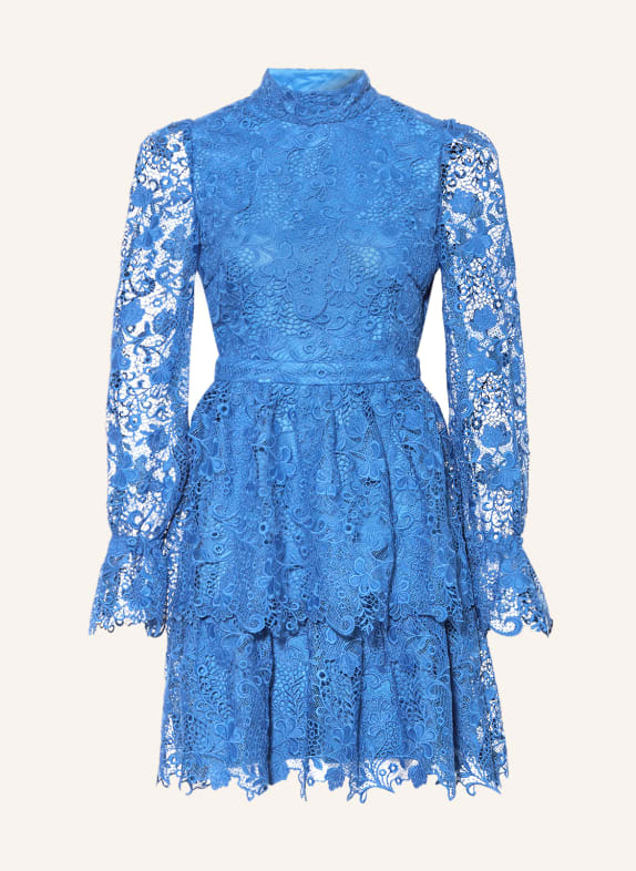 JUNE FRIDAYS Dress with crochet lace BLUE