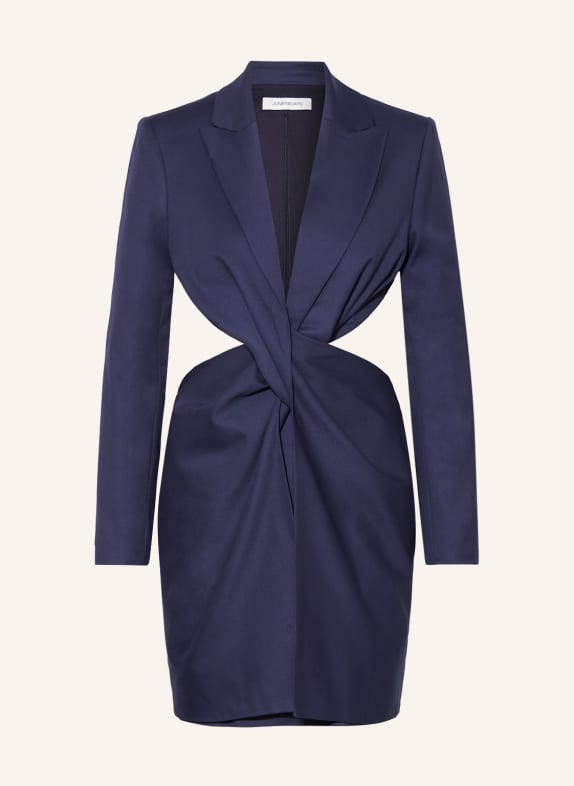 JUNE FRIDAYS Dress in wrap look with cut-outs DARK BLUE