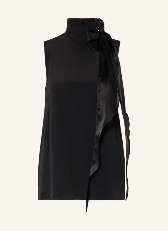 RIANI Blouse top with silk BLACK