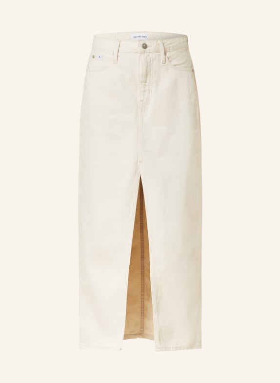 Calvin Klein Jeans Spódnica jeansowa 1AA Denim Light