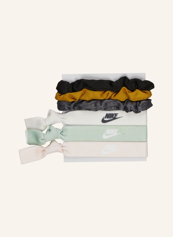Nike 6er-Pack Haargummis HELLORANGE/ HELLGRÜN/ CREME