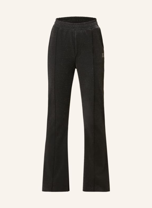 10DAYS Bootcut trousers with glitter thread DARK GRAY