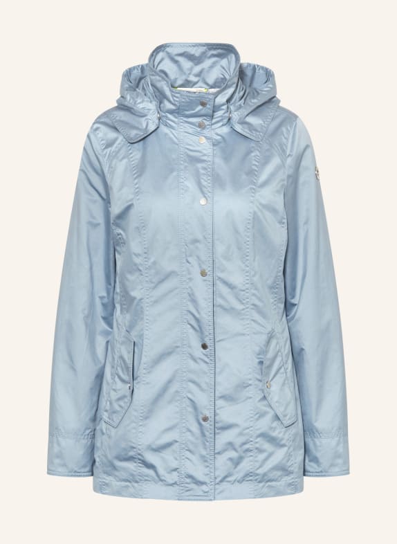 FUCHS SCHMITT Field jacket with detachable hood LIGHT BLUE