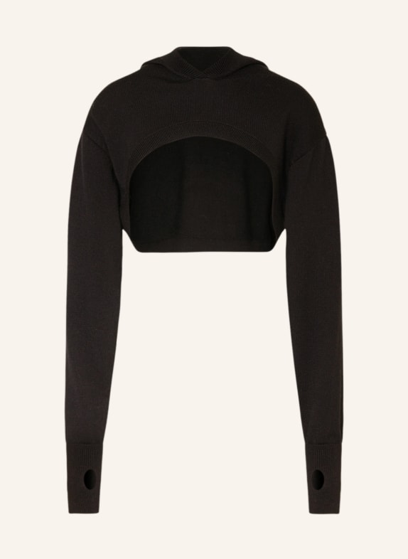 COS Cropped sweater BLACK