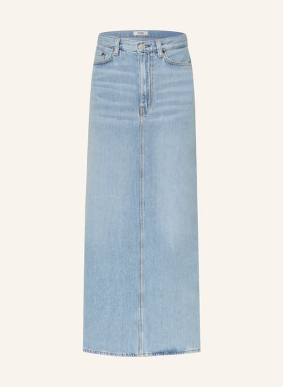 COS Spódnica jeansowa 002 LIGHT BLUE