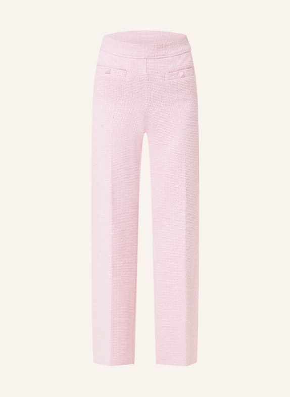 CAMBIO Wide leg trousers FAITH made of boucle PINK