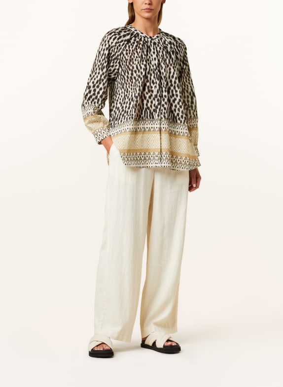 CATNOIR blouse CRÈME / LICHTORANJE / ZWART