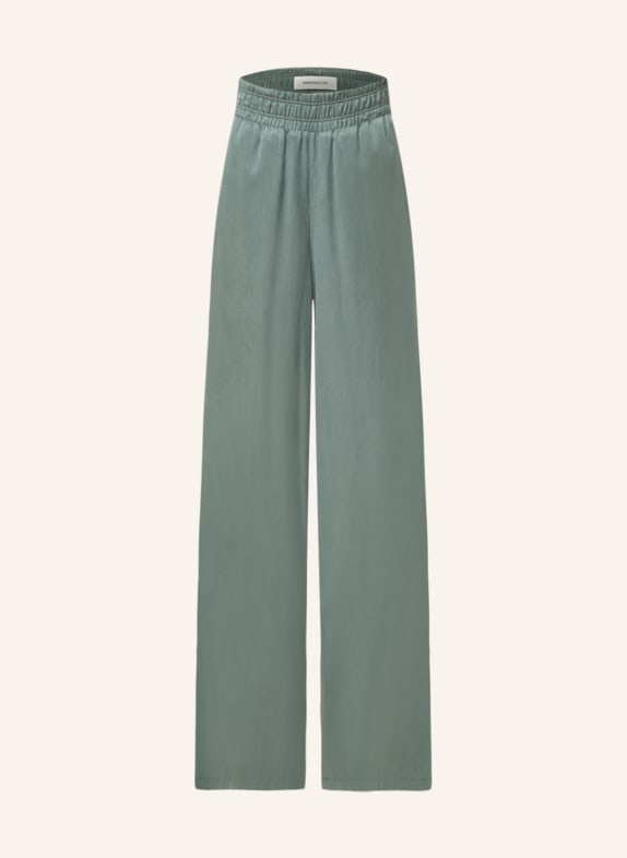 DRYKORN Wide leg trousers CEILING GREEN