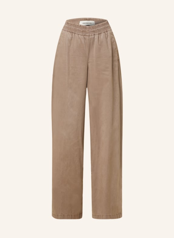 DRYKORN Wide leg trousers CEILING BROWN