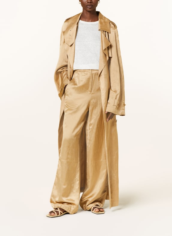 DOROTHEE SCHUMACHER Trench coat with linen BEIGE