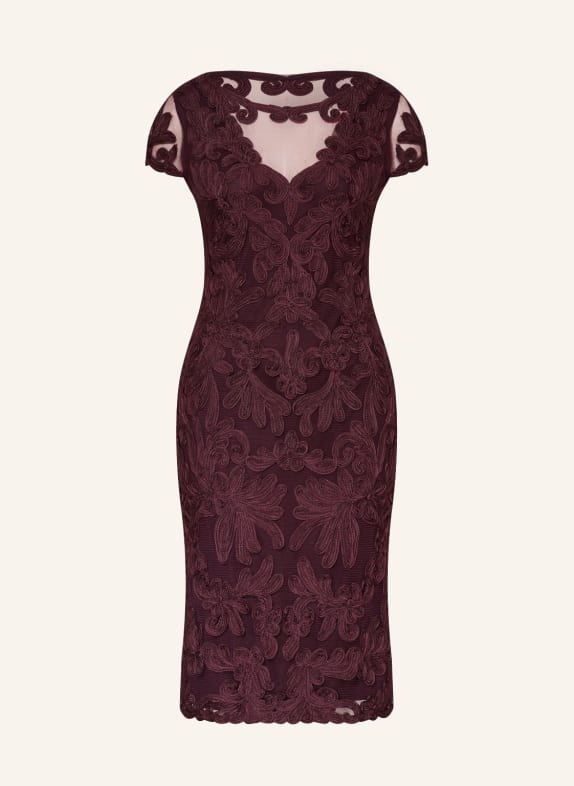 Phase Eight Cocktail dress AGATHA with lace DARK RED