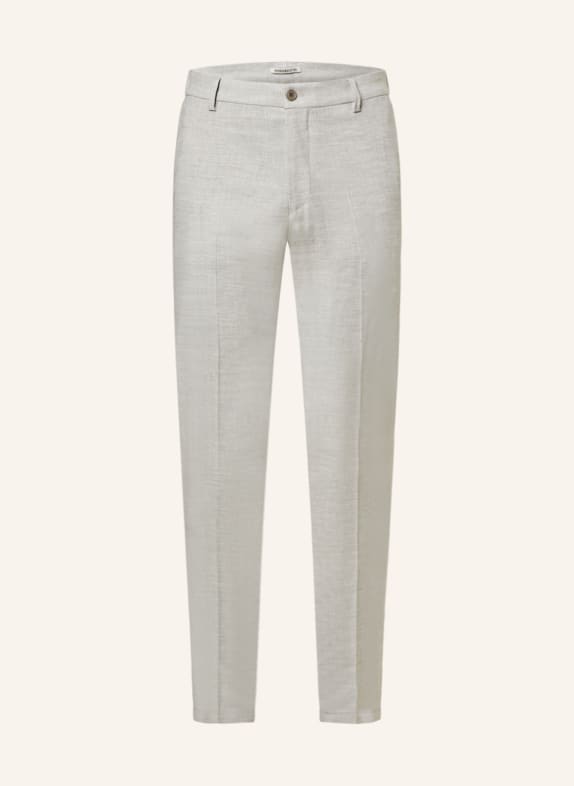 DRYKORN Trousers AJEND extra slim fit with linen 6702 grau